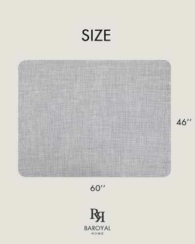 BARoyal Office Chair Mat for Hardwood Floor Under Desk Computer Rolling Chair Mat for Wood/Tile Floor Non-Slip Heavy Duty Desk Rug PVC Plastic Hard Floor Protector 46"x 60" (Mist)