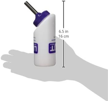 Lixit Wide Mouth BPA-Free Cage Water Bottles for Rabbits, Ferrets, Guinea Pigs, Rats, Chinchillas, Hamsters, Mice, Hedgehogs, Gerbils and Other Small Animals. (Translucent, 8 Ounce) (Pack of 5)
