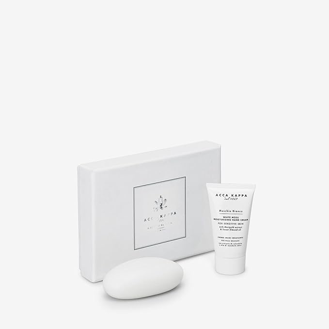 ACCA KAPPA White Moss Hand Care Gift Set – Hand Cream and Vegetable Soap