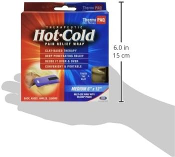 ThermiPaq Reusable Hot Cold Pack Ice Pack for Injuries - Shoulder, Elbow, Ankles, Back and Knee, Medium, 12 inches x 6 inches, Reusable Heat Pack, Blue