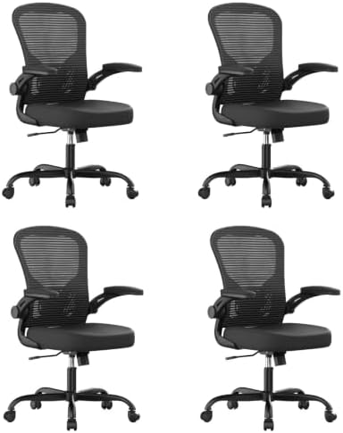 Synorla Office Chair|Ergonomic Desk Chairs (Pack of 4)