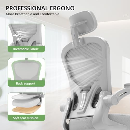 Synorla Office Chair|330LBS Capacity Ergonomic Desk Chair