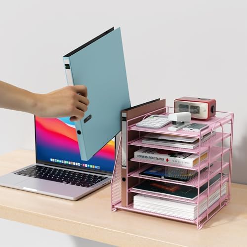 gianotter 6-Tier Paper Organizer With Magazine Holder