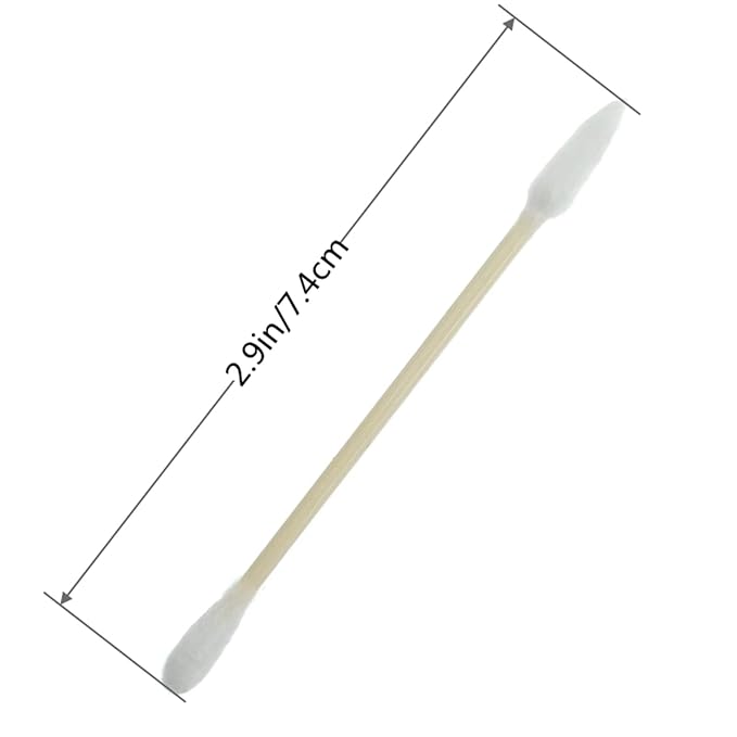 Cotton Swabs, 1000 Count Bamboo Sticks Cotton Swabs with Storage Box Cotton Buds with Wooden Handles For Ears Makeup or Nails Personal Care, One Pointed Tip