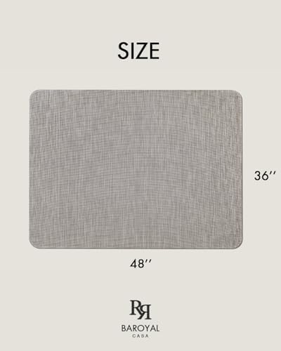 Baroyal Office Chair Mat for Hardwood Floor Under Desk Computer Rolling Chair Mat for Wood/Tile Floor Non-Slip Heavy Duty Desk Rug PVC Plastic Hard Floor Protector 36" x 48" (Soapstone)