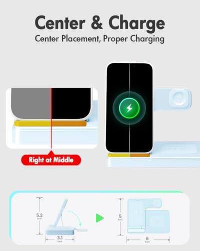 GETPALS Wireless Charger iPhone Charging Station for Apple Multiple Devices