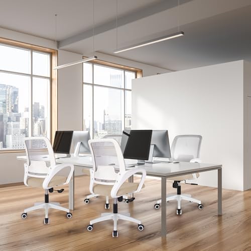 NEO CHAIR Home Office Desk Chair Ergonomic Mesh with Lumbar Support, Beige