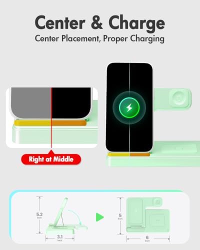 GETPALS Wireless Charger iPhone Charging Station for Apple Multiple Devices