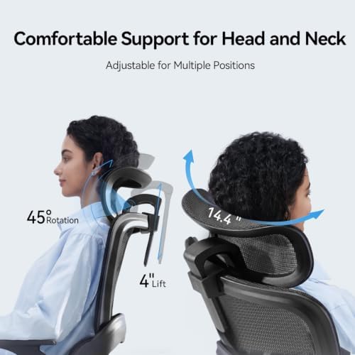 SIHOO B100 SE Ergonomic Mesh Office Chair, Desk Chair with Lumbar Support
