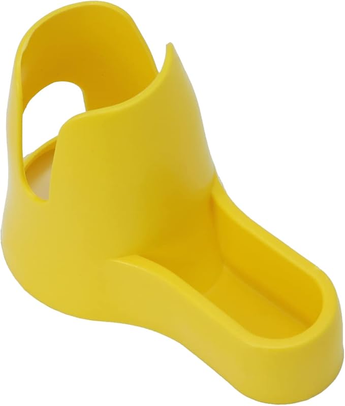 Wontee 3 in 1 Hamster Water Bottle with Food Bowl Hideout Base 80ML, Yellow | Water dispenser, food container, hideout, stable base, easy to refill, for glass tank/cage, dwarf hamster/mouse/gerbil, 2.7oz