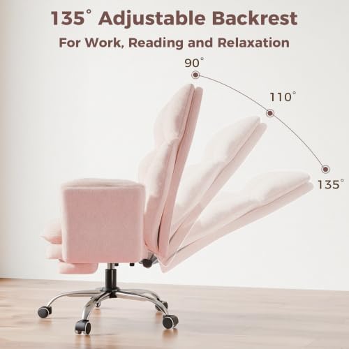 Big and Tall Office Chair, Flip Armrests for Pets & Cross Legged Sitting