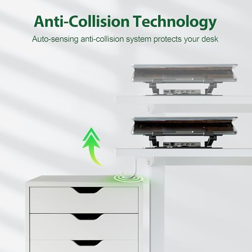 Agilestic 71 * 32 Inch Height Adjustable Electric Standing Desk, White