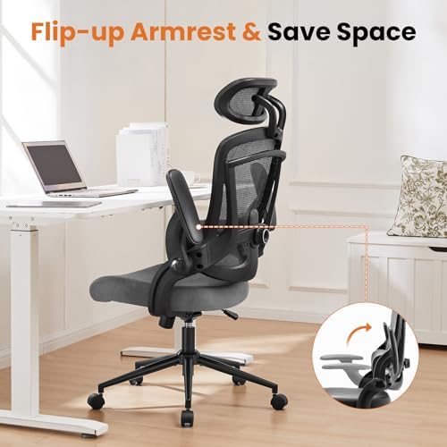 DUMOS Executive Home Office Chair, Ergonomic Computer Desk Chair, Mesh