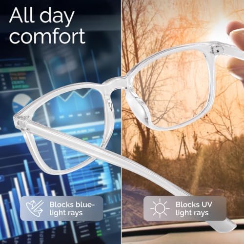 livho High Tech Blue Light Glasses - Advanced Blue Light Blocking Computer Glasses - Screen Fatigue & UV Protection