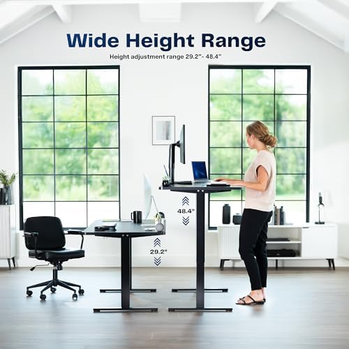 VIVO Black 60 x 30 in Standing Desk, DESK-KIT-1G6B-30