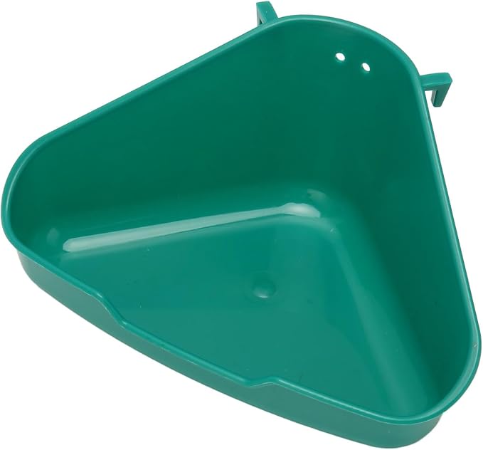 Corner Litter Pan, Pet Toilet for Small Animals with Fixing Accessories for Cage, Odorless Plastic Bunny Litter Box for Rabbits Ferrets Guinea Pigs Rats Chinchilla (S)
