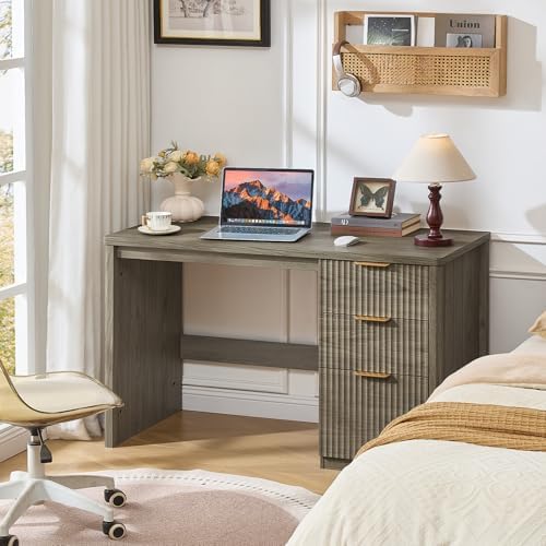 LEYAOYAO Office Desk 48" with 3 Drawers Storage File Cabinet