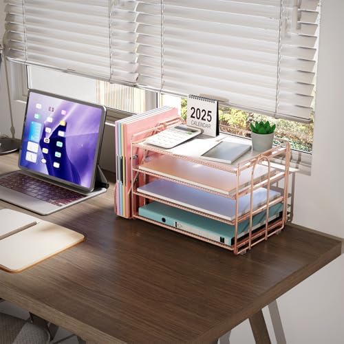 gianotter 4-Tier Paper Organizer With Magazine Holder
