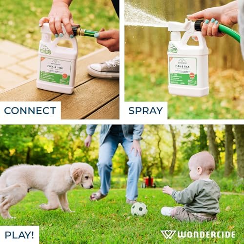 Wondercide - Flea & Tick Yard Spray with Natural Essential Oils - 32 oz