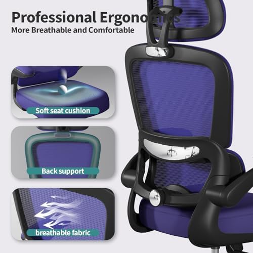 TRALT Office Chair Ergonomic Desk Chair - Gaming Chair with Lumbar Support