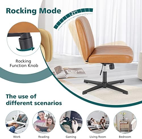 OLIXIS Criss Cross Office Chair, Vanity Chair, Home Office Desk