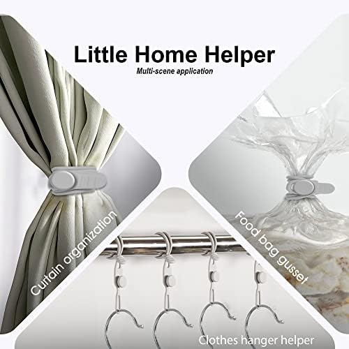 Silicone Cable Ties, Cord Organizer Cable Management(16Pcs-Grey)