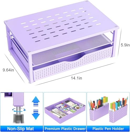 gianotter Monitor Stand with Drawer and 2 Pen Holders