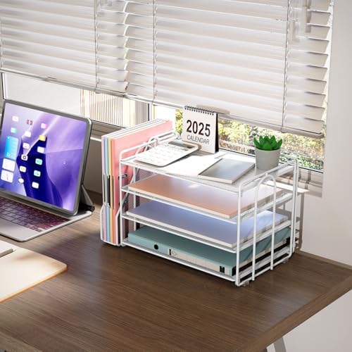 gianotter 4-Tier Paper Organizer With Magazine Holder