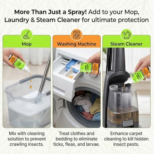 Ant Spray Indoor Outdoor Concentrate 2 Pack - Natural Bug Spray for Home & Yard | Nature's Dome 2 x 2 Oz Makes 32 Oz | Plant-Based Cinnamon Oil Pest Control for Fleas, Ticks, Mosquitoes & Roaches