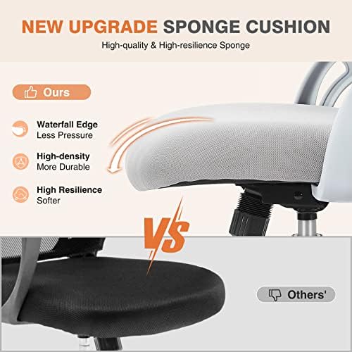 Sweetcrispy Ergonomic Computer Desk Chair, Mesh Office Chair