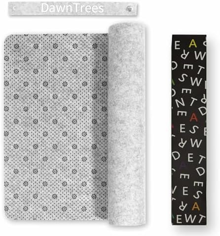 DAWNTREES Large Felt Desk Mat, 47.2"x 23.6", Desk Pad for Office and Home