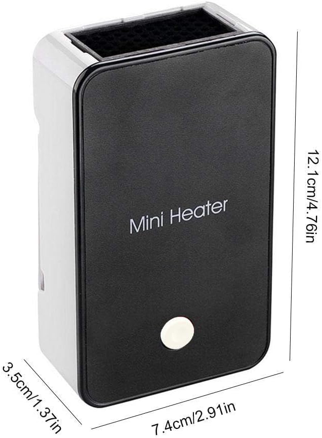 Safety Energy-saving Heater Mini Portable Room Office Desktop Electric Fan Heater Air Warmer Black