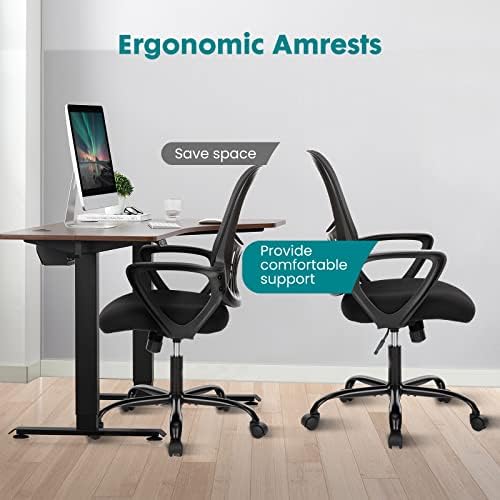 DUMOS Office Chair, Ergonomic Mesh Home Desk Chair, Lumbar Support