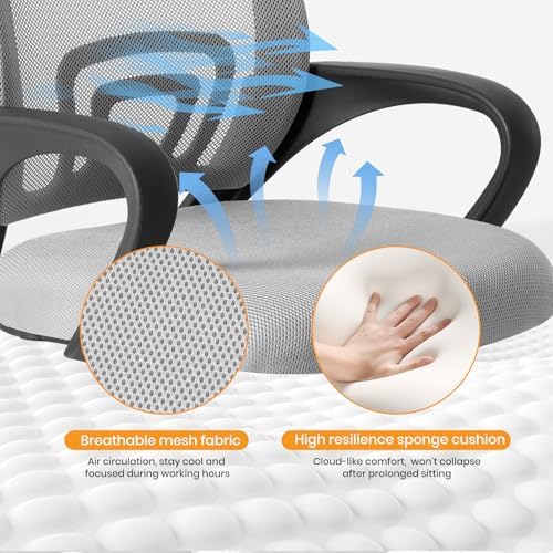 OLIXIS Ergonomic Office Chair 2 Pack, Home Desk Mesh Chairs, Lumbar Support