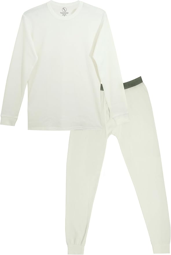 Place and Street Men’s Cotton Thermal Underwear Set Shirt Pants Long Johns