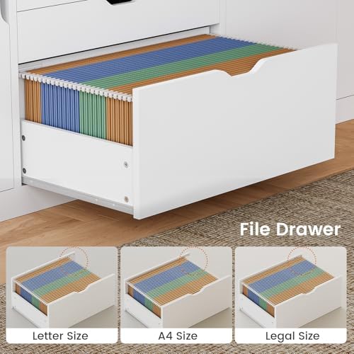 SEDETA 71" Executive Large L Shaped Electric Standing Desk, White