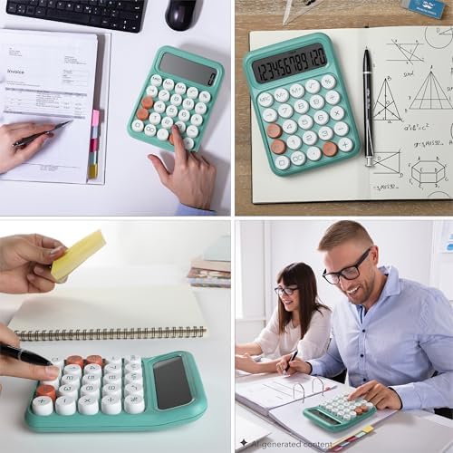 Mr. Pen- Mechanical Switch Calculator, 12 Digit Large LCD Display