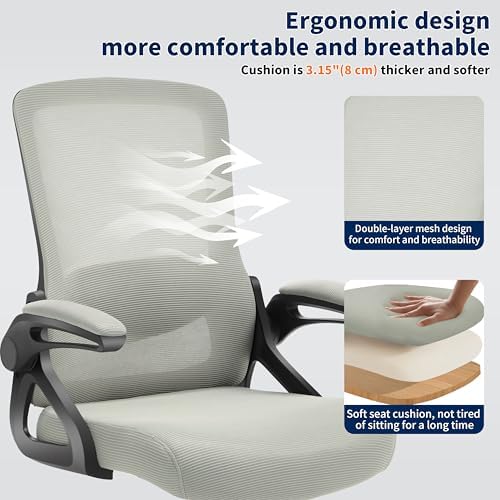 Ergonomic Office Chair Desk Chair with Adjustable Lumbar Support