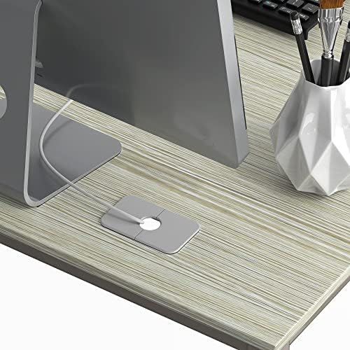 SHW Mission 55 x 60 L-Shape Home Office Computer Desk, Maple