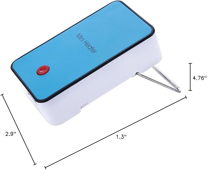 Safety Energy-saving Heater Mini Portable Room Office Desktop Electric Fan Heater Air Warmer Blue