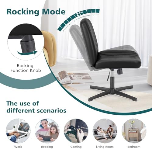 OLIXIS Criss Cross Chair, Vanity Chair, Home Office Desk