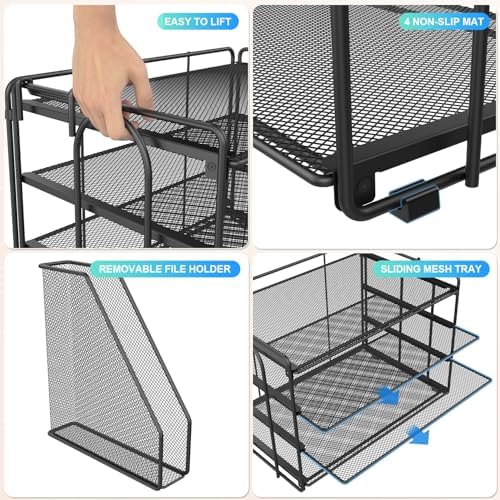 gianotter 4-Tier Paper Organizer With Magazine Holder
