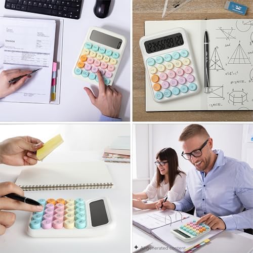 Mr. Pen- Mechanical Switch Calculator, 12 Digit Large LCD Display