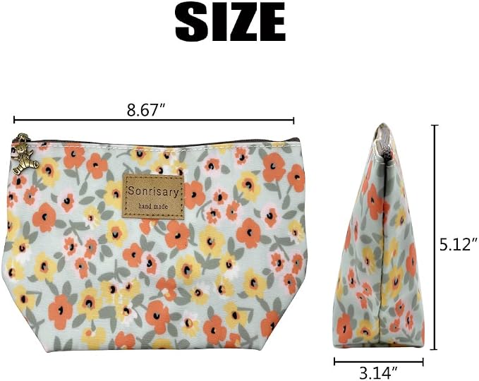 Hunger Floral Print Makeup Cosmetic Bag Carry Case, 14 Patterns (P1141709)