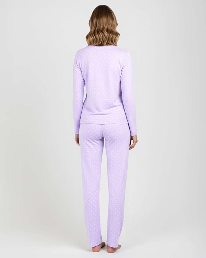 Real Essentials 2 Pack: Women's Comfy Pajama Sets - Short & Long Sleeve Ladies Loungewear Sleepwear PJs (Available In Plus)