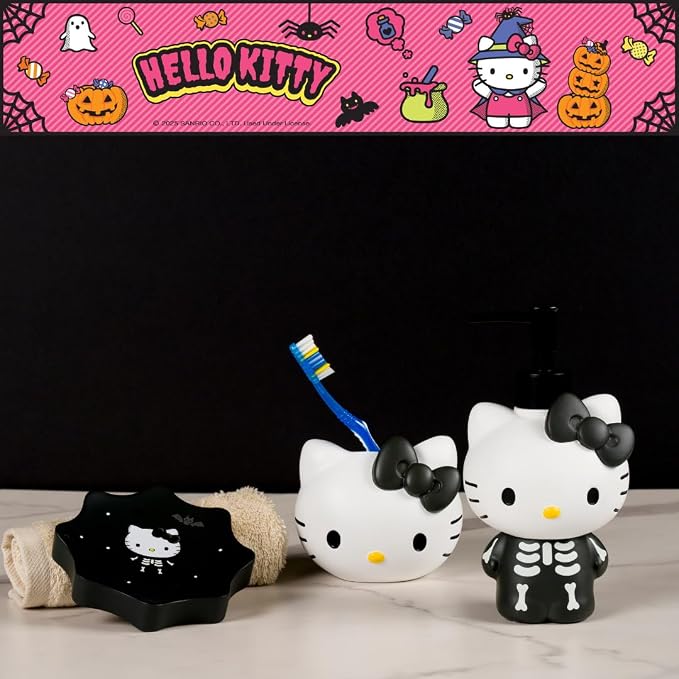 Sanrio Hello Kitty Toothbrush Holder - Makeup Brushes/Pens Tumbler, (Official Peanuts Product) by Franco