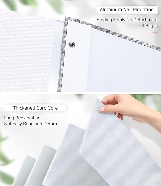 Photo Album Self Adhesive Scrapbook Album for 3x5 4x6 5x7 8x10 Pictures,60 Pages Linen Cover with Display Window DIY Photo Book,Ideal Gifts for Family Travel Wedding Baby