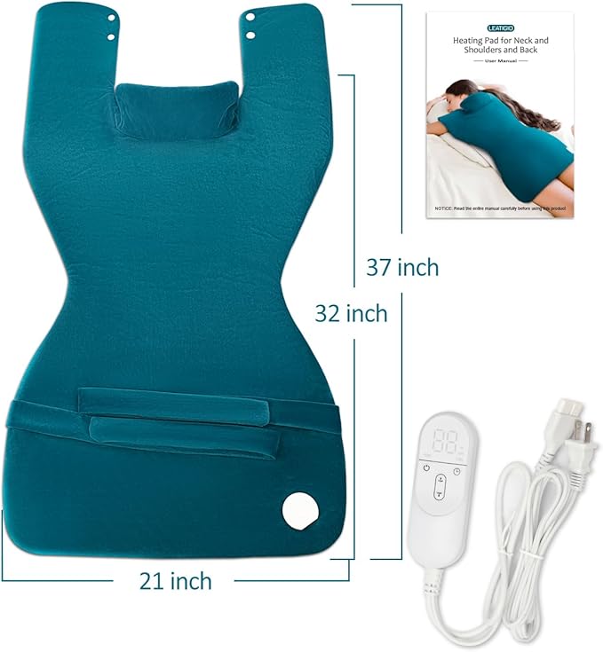 Heating Pad for Back, Extra Large Heat Pad for Full Body Relax, Electric Heated Wrap for Neck and Shoulders and Period Cramps, Anniversary & Birthday Gifts for Women Mom Grandma Sister Wife Her