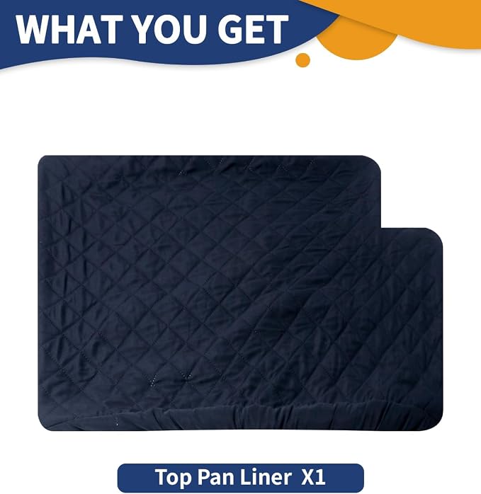 C-LIGHT Ferret Cage Liner, for Ferret Nation & Critter Nation Cage, 4-Layer Absorbent Pad with Ultrasonic Welding, Chinchilla Cage Accessories kit, Anti-Leak, Odor Control (TOP PAN Liner)