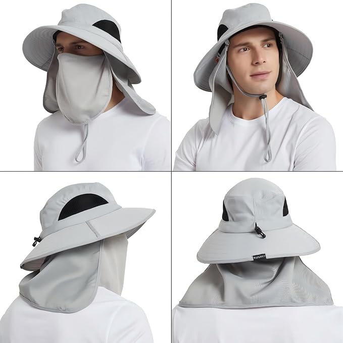 EINSKEY Wide Brim Sun Hat, UPF 50+ UV Protection Waterproof Packable Bucket Hat for Men & Women, Fishing Hiking Beach Garden